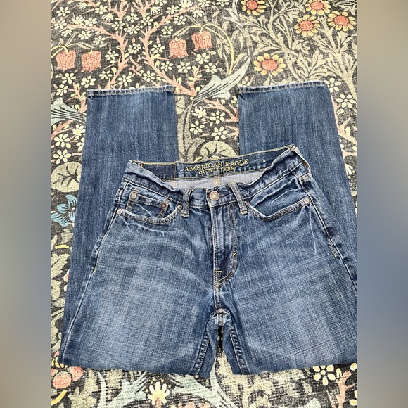 American Eagle Outfitters Women's Blue Jeans Original Straight Size 26/28 - Picture 5 of 5
